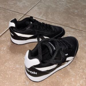 Reebok Kids Black and White Classic Sneakers